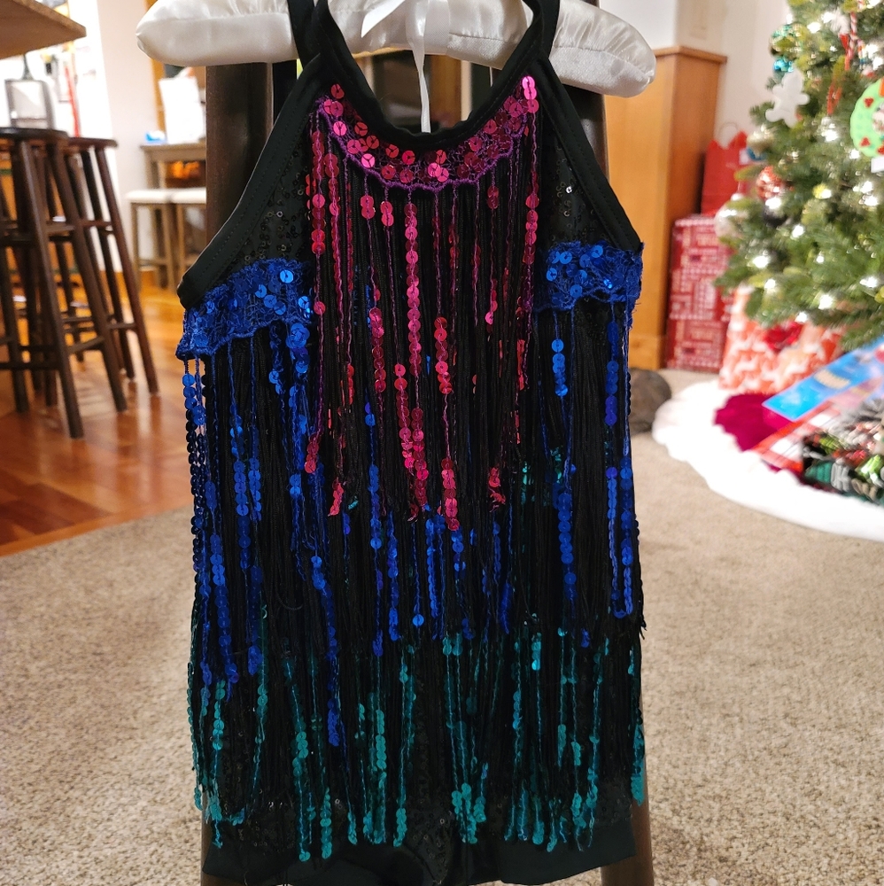 Fringe unitard